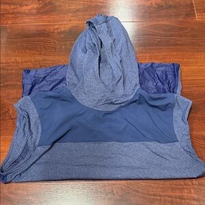 Lululemon Blue Hooded Athletic Top
